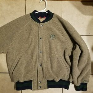 Vintage polo sport varsity fleece jacket sz large